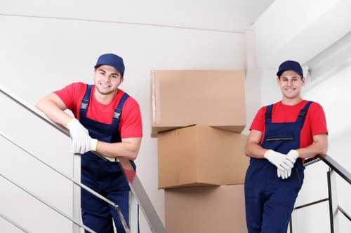 Careful handling of boxes and furniture during a Surrey move