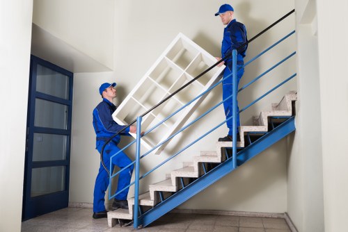 Moving van pricing discussion for a Surrey home move