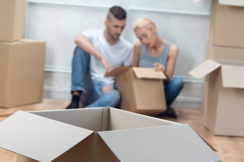Moving team coordinating a residential or office relocation in Surrey
