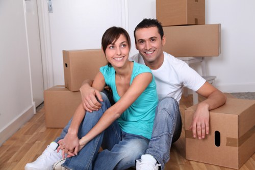 Furniture being loaded for removals near me in Surrey