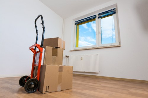 Careful labelling and organising moving boxes