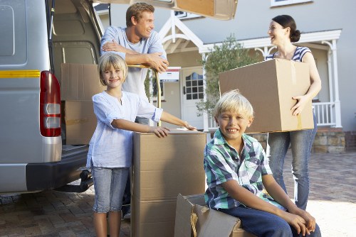 Local Surrey movers packing fragile household items