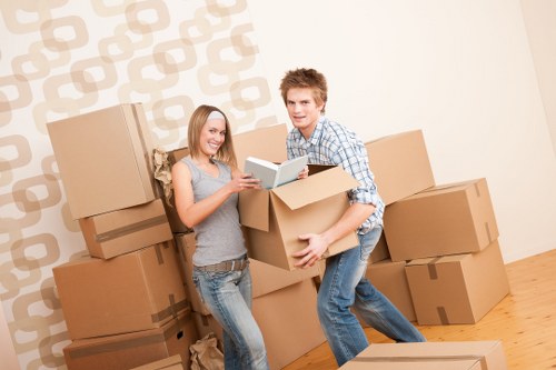 Removal van loaded for a local Surrey move