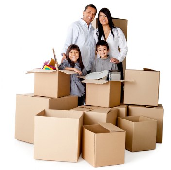 Professional movers handling a home removal in Surrey